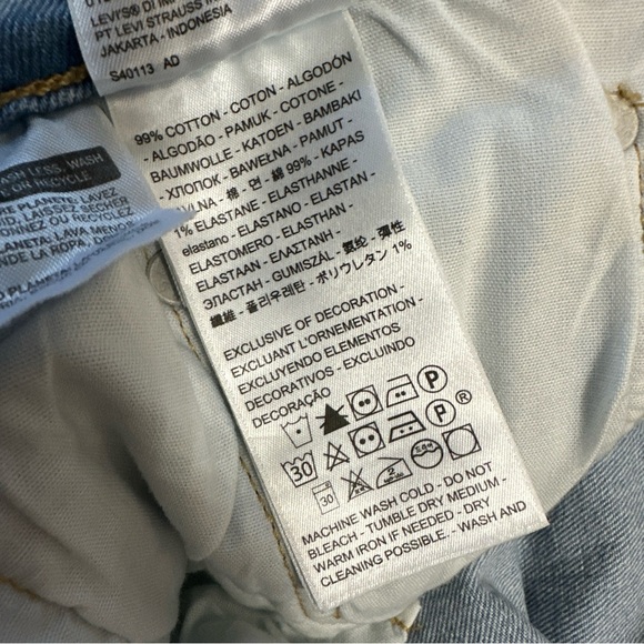 NWT Levi’s 501 Original Cropped Straight Leg Jeans Plus Size 24W - Picture 8 of 11